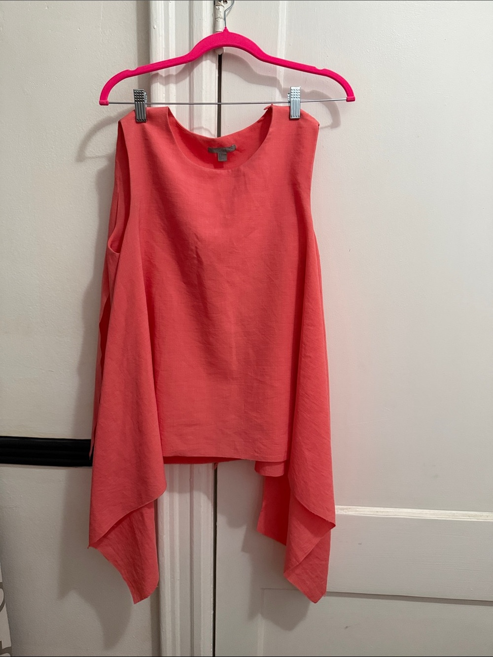 COS Coral Sleeveless Linen Top